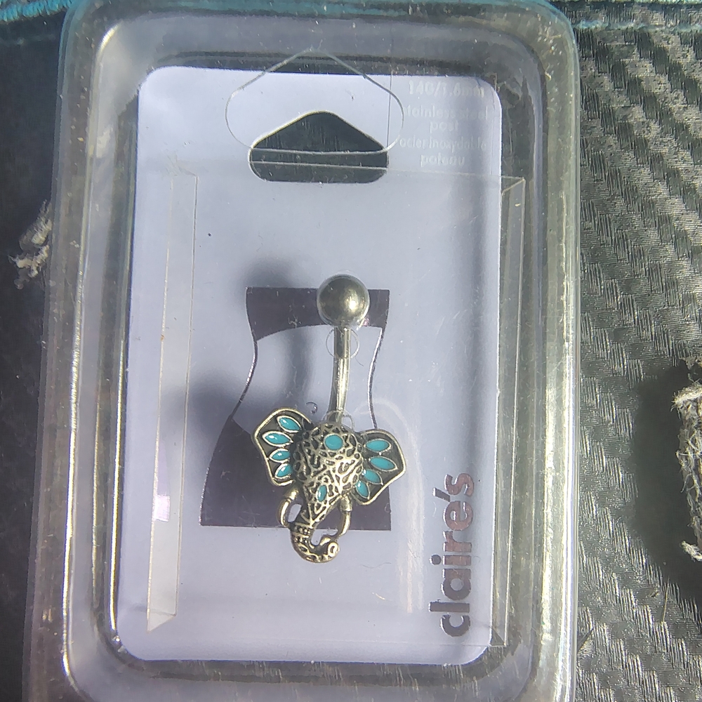 Elephant Belly Button Ring